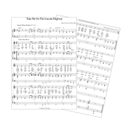 Take Me On The Lincoln Highway Music Sheet