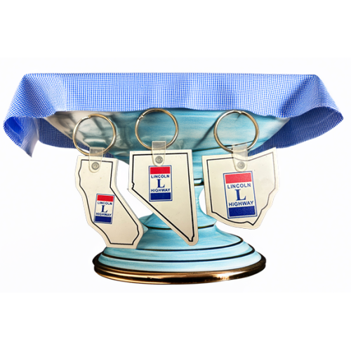 State Shaped Vinyl Key Tag