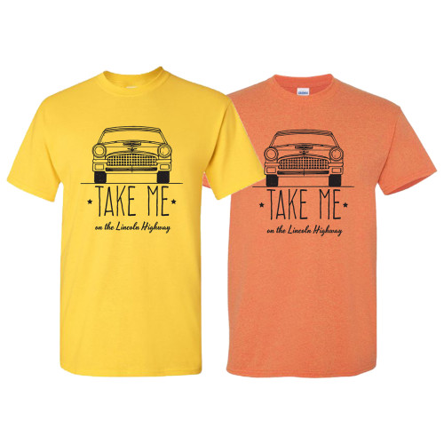 Retro "Take Me On The Lincoln Highway" T-Shirt