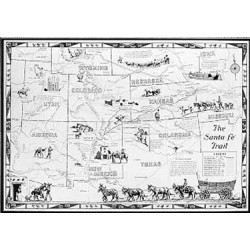 Santa Fe Trail Wall Map